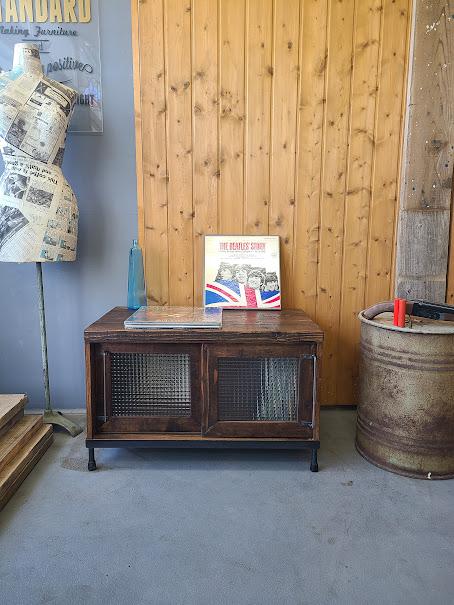 SLIDING 2DOOR LECORD STOCKER-LOW　LPレコード収納