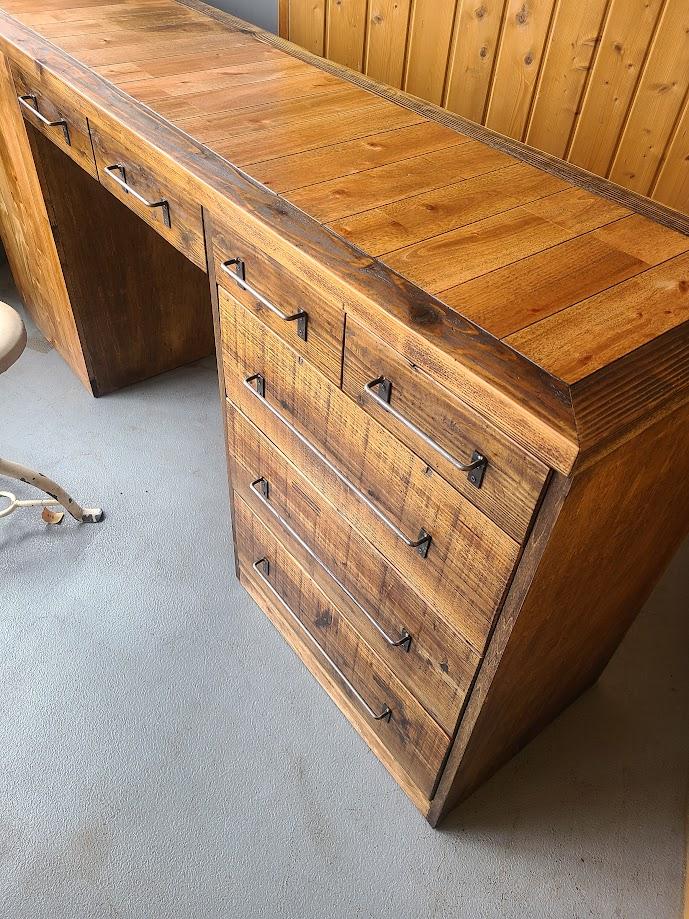 ヴィンテージテイスト両面ハッチカウンター | 4枚目