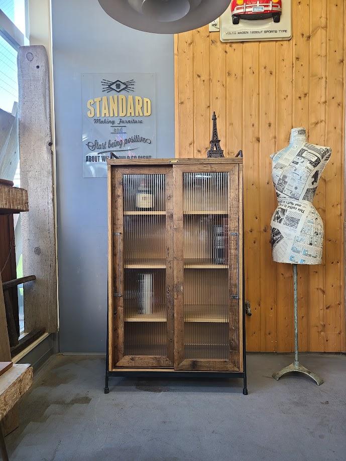 レトロガラスbookshelf/本棚